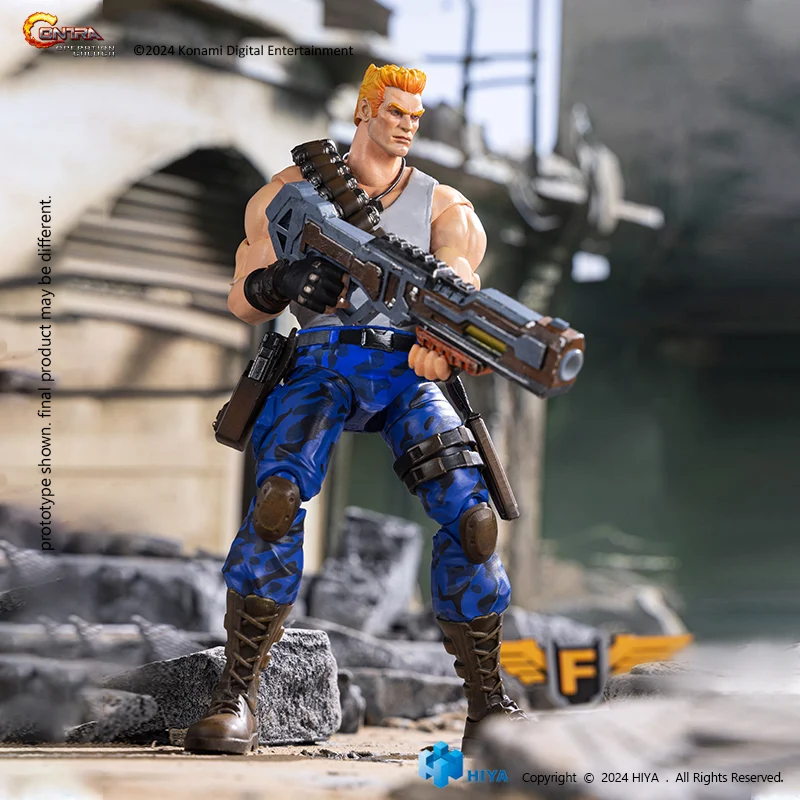 HIYA Exquisite Basic Series 1/12 Scale 6 Inch Contra Operation Galuga Bill Rizer Action Figure - Image 3