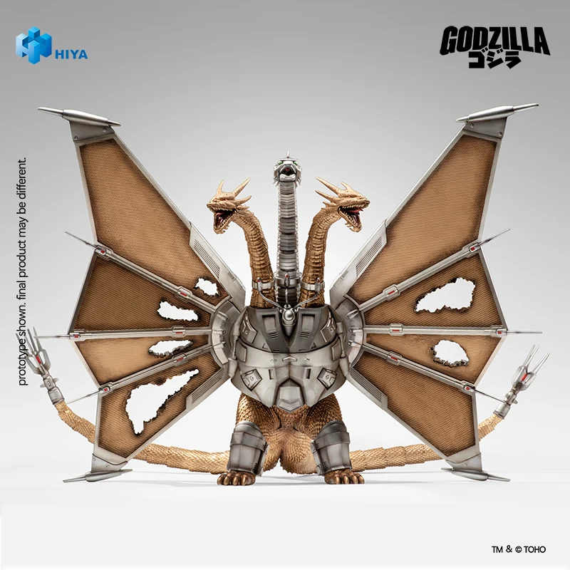 HIYA Exquisite Basic Series None Scale 13 Inch Godzilla vs. King Ghidorah Battle Damaged Mecha King Ghidorah Battle Damaged Action Figure - Image 9