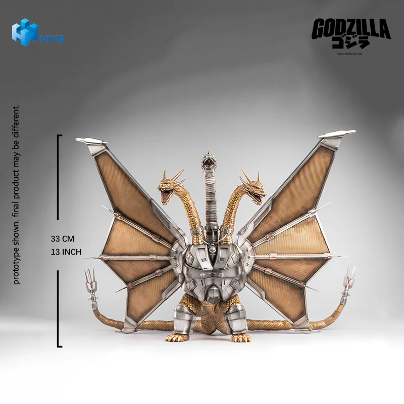 HIYA Exquisite Basic Series  None Scale 13 Inch Godzilla vs. King Ghidorah Mecha King Ghidorah Action Figure - Image 6