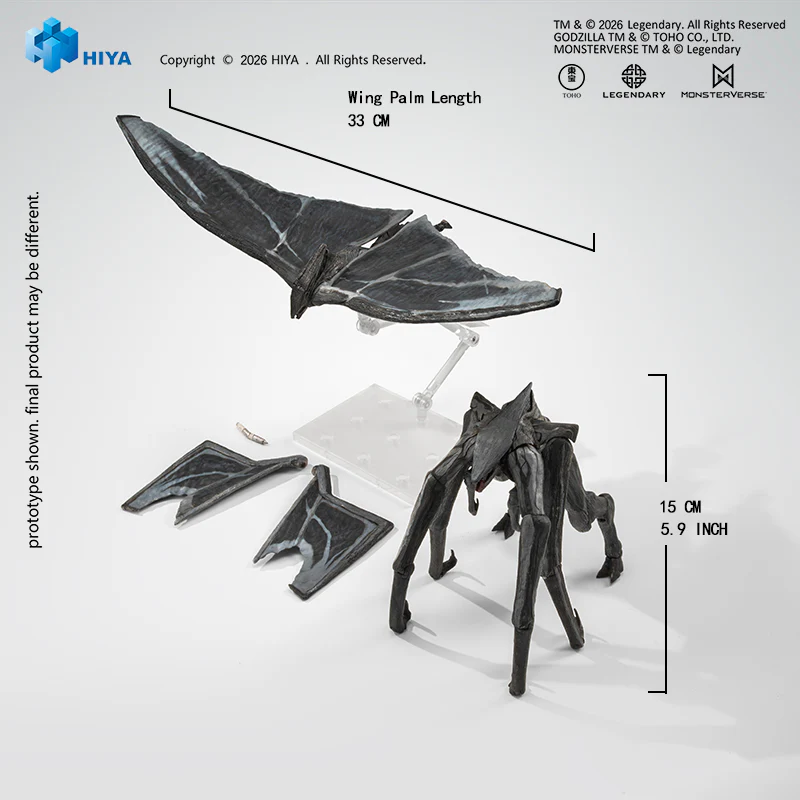 HIYA Exquisite Basic Series None Scale 6 Inch Godzilla 2014 Male & Female Muto Set Action Figure - Image 10