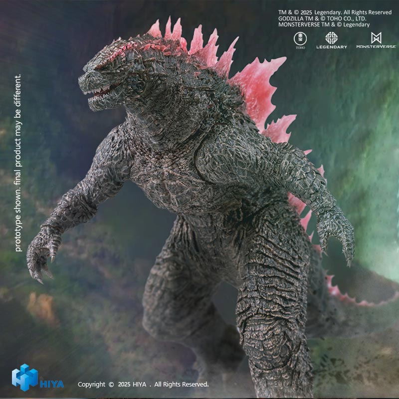【Sold out】HIYA Exquisite Basic Series  None Scale 7 Inch Godzilla x Kong The New Empire Godzilla Heat Ray Godzilla Evolved Ver. Action Figure - Image 6