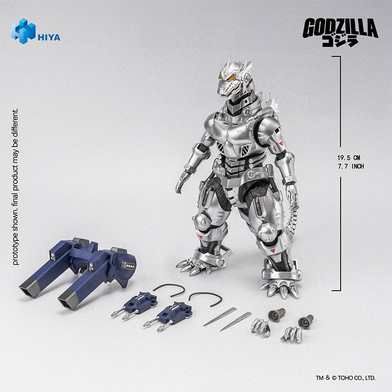 HIYA Exquisite Basic Series None Scale 7.7 Inch GODZILLA AGAINST MECHAGODZILLA Mechagodzilla MFS-3 Action Figure - Image 9