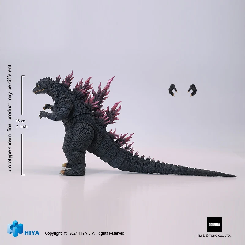 HIYA Exquisite Basic Series None Scale 7 Inch Godzilla 2000 Godzilla Action Figure - Image 7