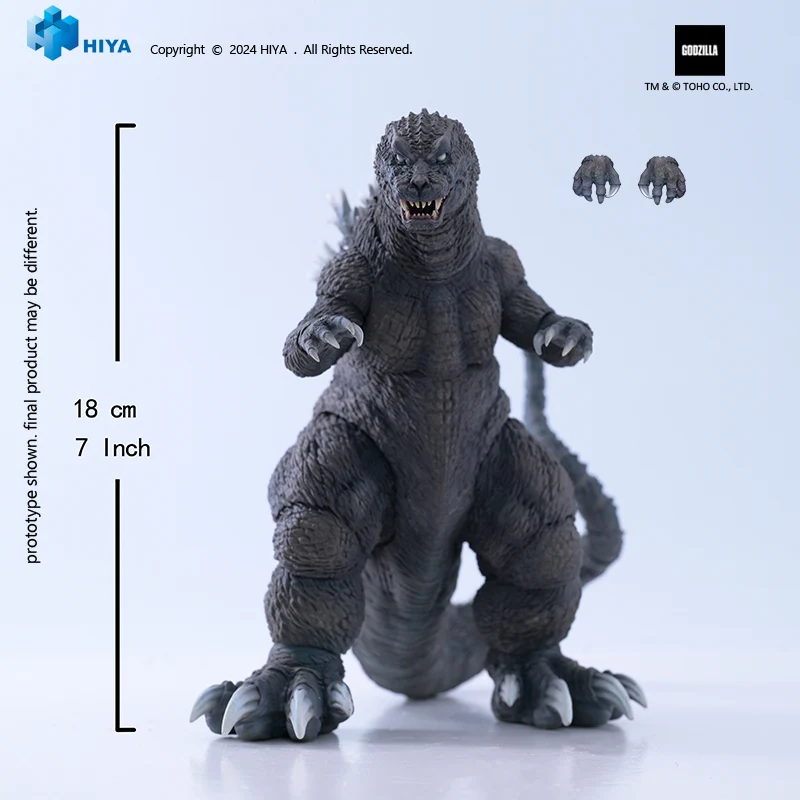 HIYA Exquisite Basic Series None Scale 7 Inch Godzilla, Mothra and King Ghidorah: Giant Monsters All-Out Attack (2001) Godzilla Action Figure - Image 5