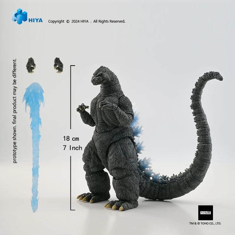 HIYA Exquisite Basic Series  None Scale 7 Inch Godzilla vs. King Ghidorah Heat Ray Godzilla Hokkaido Ver. Action Figure - Image 9