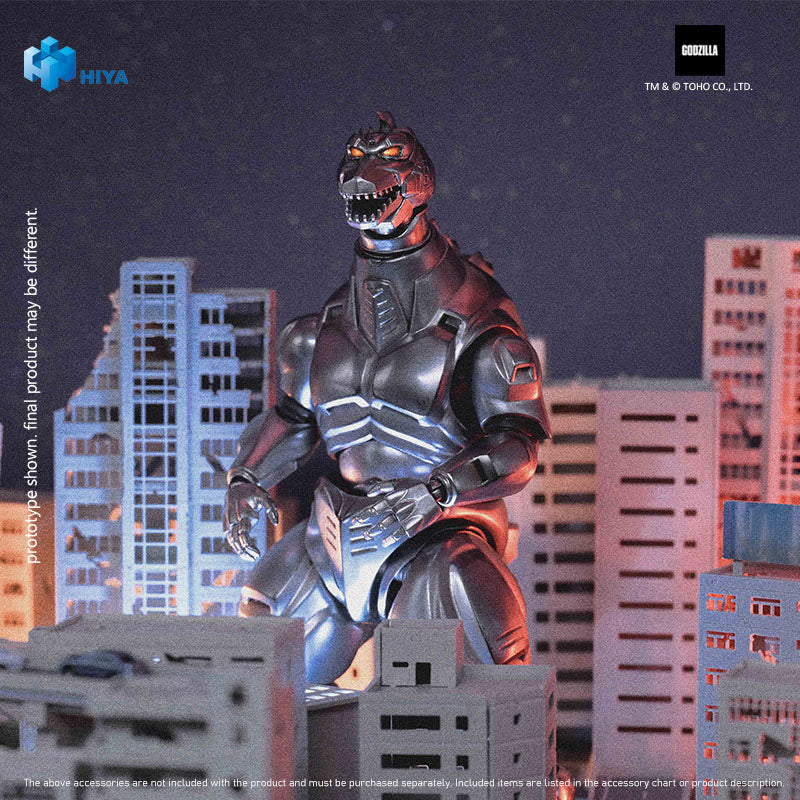 HIYA Exquisite Basic Series None Scale 8.5 Inch Godzjiia vs. Mechagodzilla 1993 Mechagodzilla Action Figure - Image 4