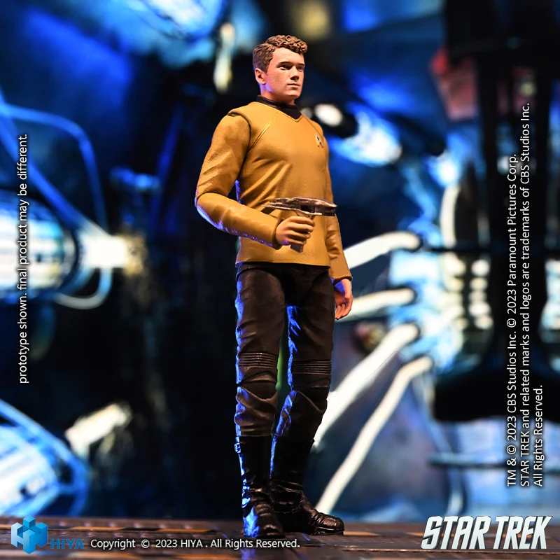 HIYA Exquisite Mini Series 1/18 Scale 4 Inch STAR TREK 2009 Chekov Action Figure - Image 4