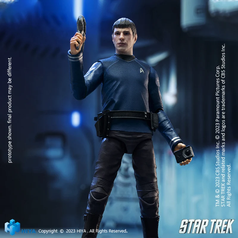 HIYA Exquisite Mini Series 1/18 Scale 4 Inch STAR TREK 2009 Spock Action Figure - Image 5