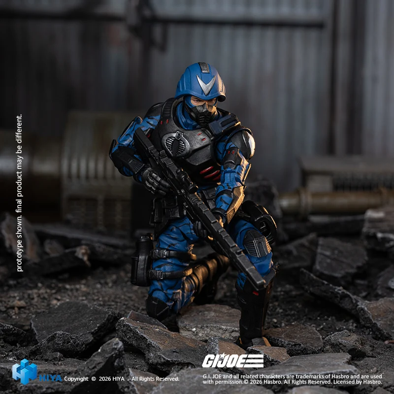 HIYA Exquisite Mini Series 1/18 Scale 4.1 Inch G.I.Joe Cobra Officer Action Figure - Image 2