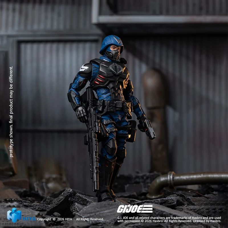 HIYA Exquisite Mini Series 1/18 Scale 4.1 Inch G.I.Joe Cobra Officer Action Figure - Image 5