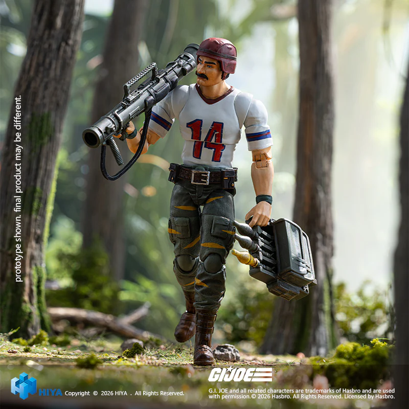 HIYA Exquisite Mini Series 1/18 Scale 4.3 Inch G.I.Joe BAZOOKA Tiger Force Version Action Figure - Image 2