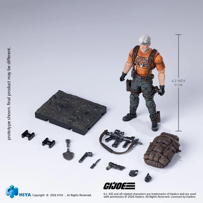HIYA Exquisite Mini Series 1/18 Scale 4.3 Inch G.I.Joe Outback Tiger Force Version Action Figure - Image 9