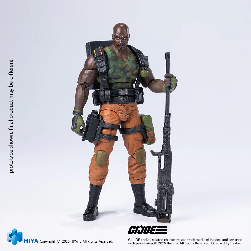 HIYA Exquisite Mini Series 1/18 Scale 4.3 Inch G.I.Joe RoadBlock Action Figure - Image 7