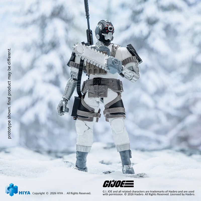HIYA Exquisite Mini Series 1/18 Scale 4 Inch G.I.Joe Arctic B.A.T Action Figure - Image 4