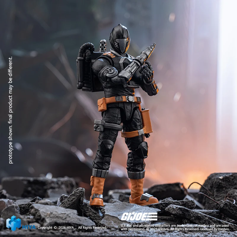 HIYA Exquisite Mini Series 1/18 Scale 4 Inch G.I.Joe B.A.T. Action Figure - Image 3