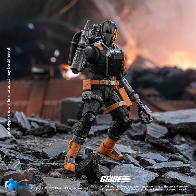 HIYA Exquisite Mini Series 1/18 Scale 4 Inch G.I.Joe B.A.T. Action Figure - Image 6