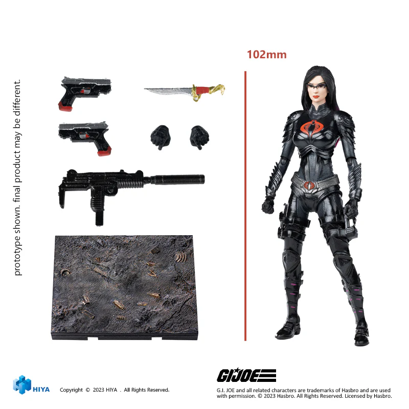 HIYA Exquisite Mini Series 1/18 Scale 4 Inch G.I.Joe Baroness Action Figure - Image 6