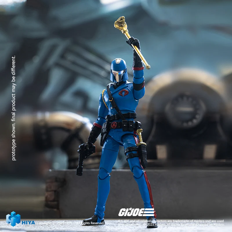 HIYA Exquisite Mini Series 1/18 Scale 4 Inch G.I.Joe Cobra Commander Action Figure - Image 5