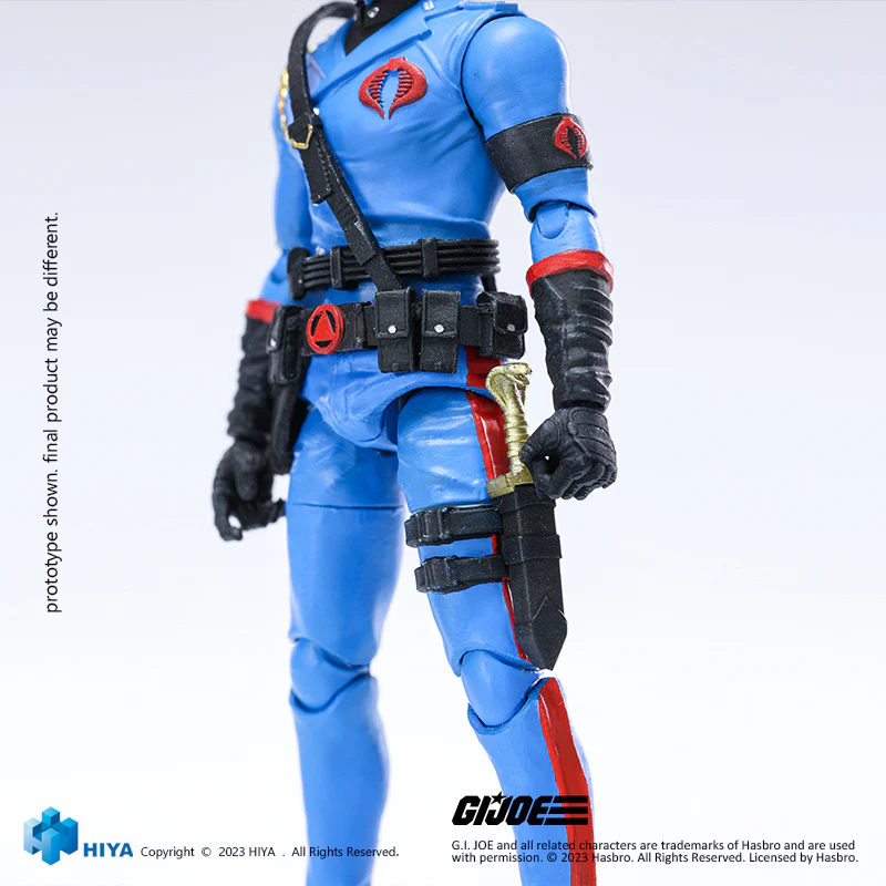 HIYA Exquisite Mini Series 1/18 Scale 4 Inch G.I.Joe Cobra Commander Action Figure - Image 6