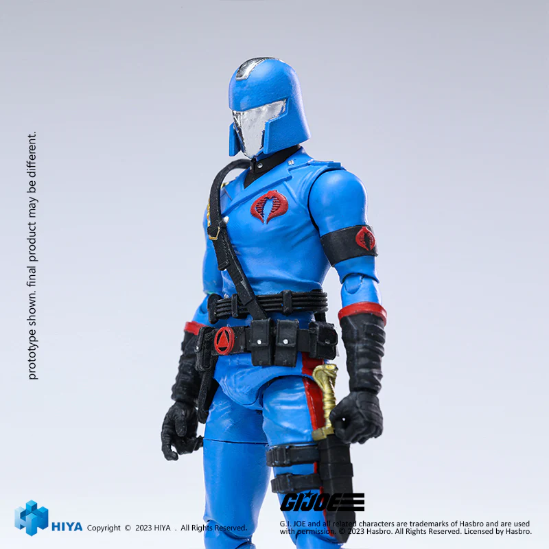 HIYA Exquisite Mini Series 1/18 Scale 4 Inch G.I.Joe Cobra Commander Action Figure - Image 7