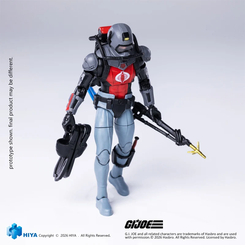 HIYA Exquisite Mini Series 1/18 Scale 4 Inch G.I.Joe Cobra Eel Action Figure - Image 7