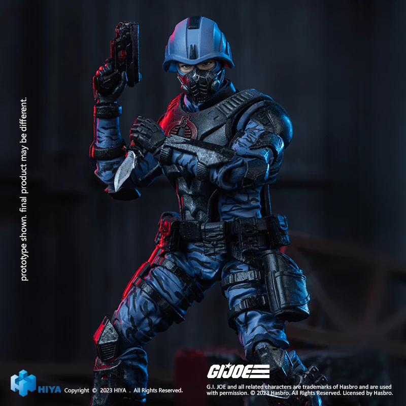 HIYA Exquisite Mini Series 1/18 Scale 4 Inch G.I.Joe Cobra Trooper Action Figure - Image 5