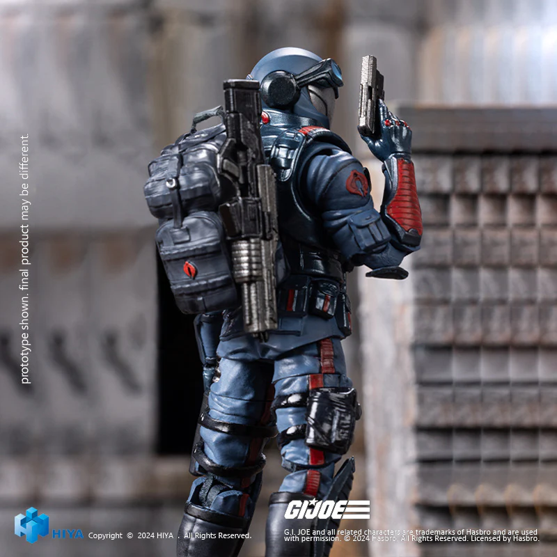 HIYA Exquisite Mini Series 1/18 Scale 4 Inch G.I.Joe Cobra Viper Action Figure - Image 3