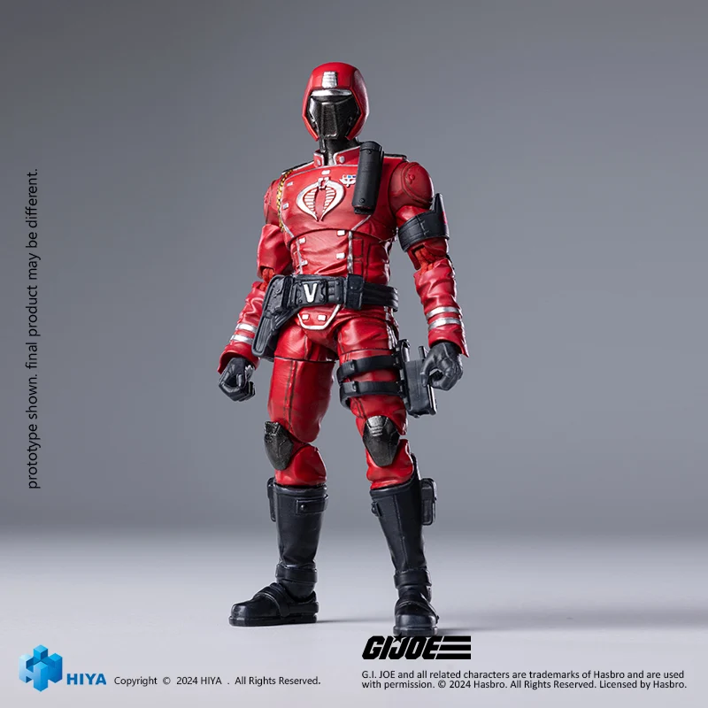 HIYA Exquisite Mini Series 1/18 Scale 4 Inch G.I.Joe Crimson Guard Action Figure - Image 7
