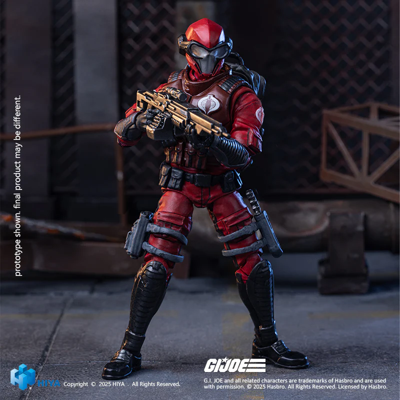 HIYA Exquisite Mini Series 1/18 Scale 4 Inch G.I.Joe Crimson Viper Action Figure - Image 3