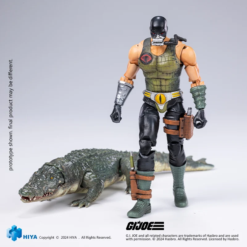HIYA Exquisite Mini Series 1/18 Scale 4 Inch G.I.Joe Croc Master&Fiona Action Figure - Image 10