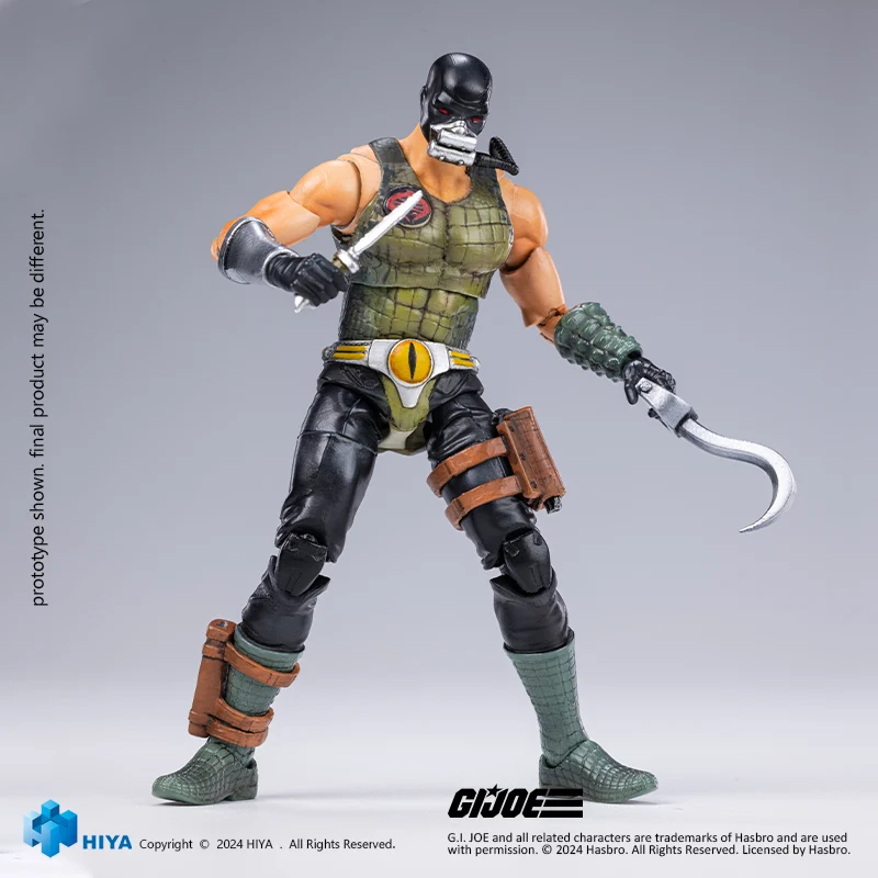 HIYA Exquisite Mini Series 1/18 Scale 4 Inch G.I.Joe Croc Master&Fiona Action Figure - Image 8