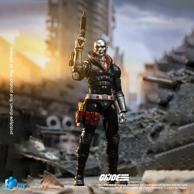HIYA Exquisite Mini Series 1/18 Scale 4 Inch G.I.Joe Destro Action Figure - Image 3