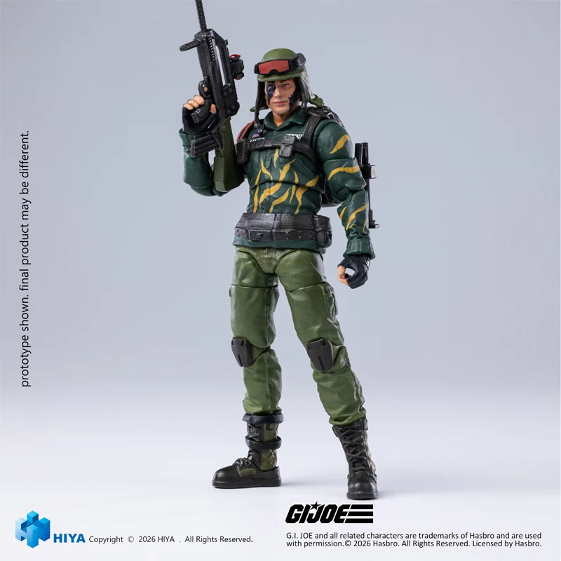 HIYA Exquisite Mini Series 1/18 Scale 4 Inch G.I.Joe Dusty Tiger Force Version Action Figure - Image 6