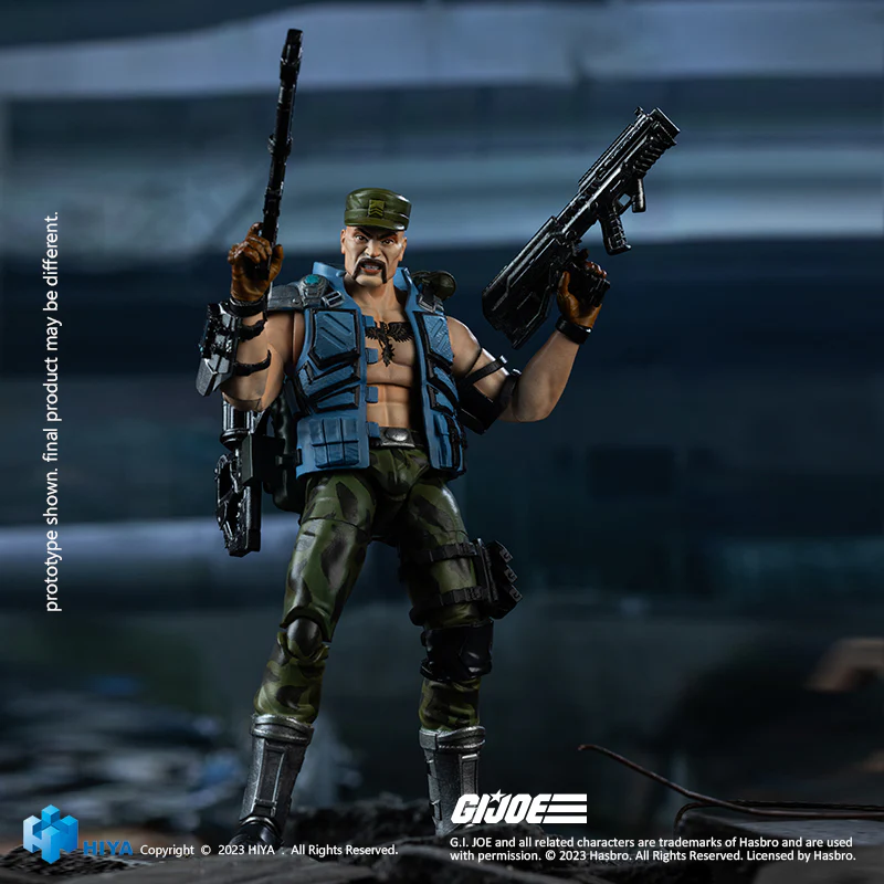 HIYA Exquisite Mini Series 1/18 Scale 4 Inch G.I.Joe Gung-Ho Action Figure - Image 4