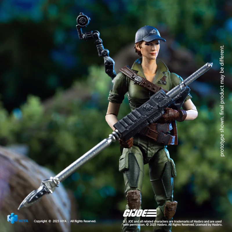 HIYA Exquisite Mini Series 1/18 Scale 4 Inch G.I.Joe Lady Jaye Action Figure - Image 4