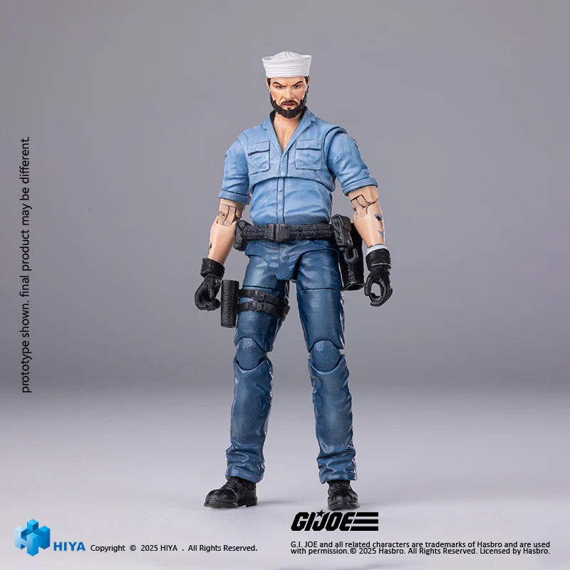 HIYA Exquisite Mini Series 1/18 Scale 4 Inch G.I.Joe Shipwreck Action Figure - Image 8