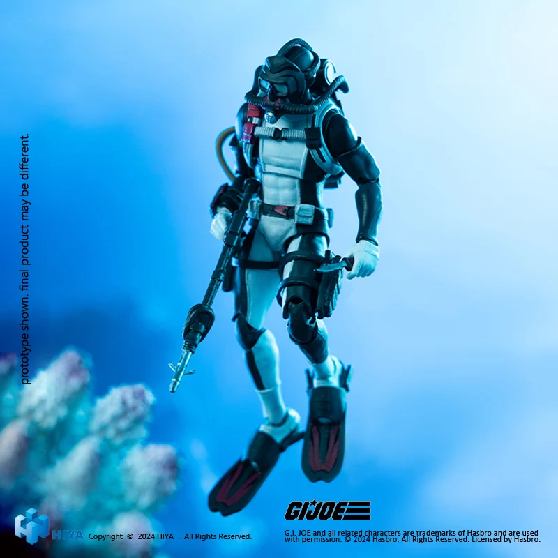 HIYA Exquisite Mini Series 1/18 Scale 4 Inch G.I.Joe Torpedo Action Figure - Image 6