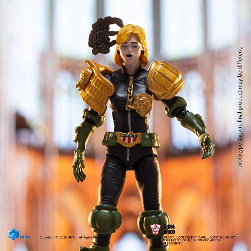 HIYA Exquisite Mini Series 1/18 Scale 4 Inch JUDGE DREDD Hall of Heroes Judge Anderson Action Figure - Image 2