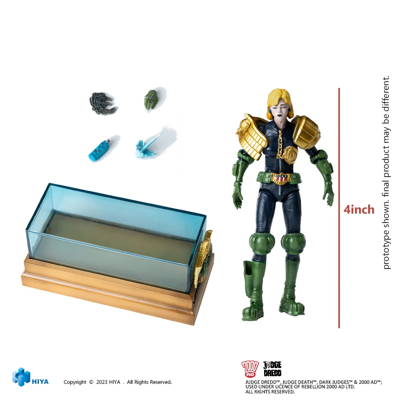 HIYA Exquisite Mini Series 1/18 Scale 4 Inch JUDGE DREDD Hall of Heroes Judge Anderson Action Figure - Image 6