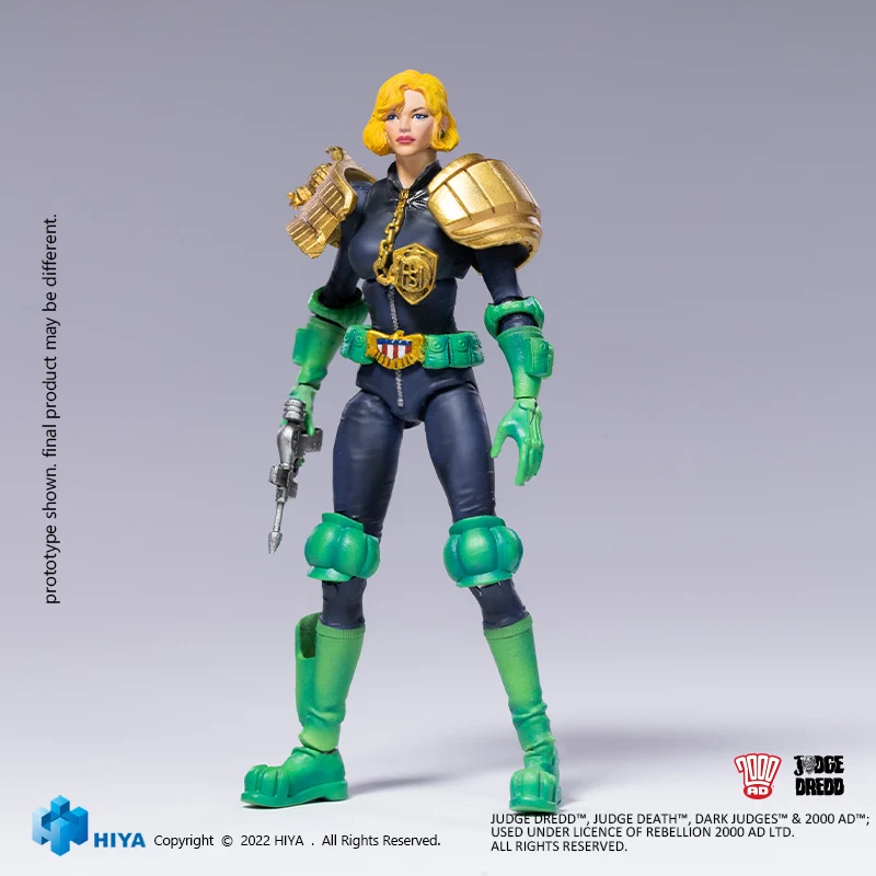 HIYA Exquisite Mini Series 1/18 Scale 4 Inch JUDGE DREDD Judge Anderson Action Figure - Image 5