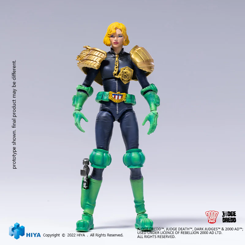 HIYA Exquisite Mini Series 1/18 Scale 4 Inch JUDGE DREDD Judge Anderson Action Figure - Image 6