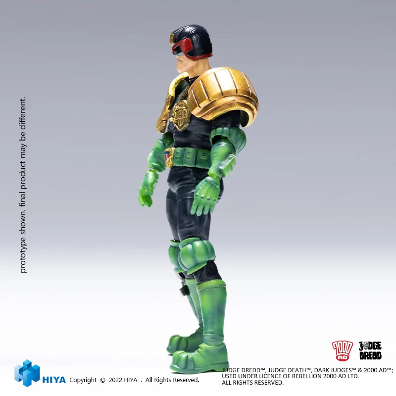 HIYA Exquisite Mini Series 1/18 Scale 4 Inch JUDGE DREDD Judge Dredd  Action Figure - Image 5