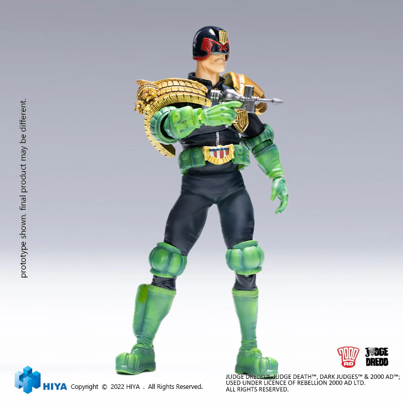 HIYA Exquisite Mini Series 1/18 Scale 4 Inch JUDGE DREDD Judge Dredd  Action Figure - Image 6