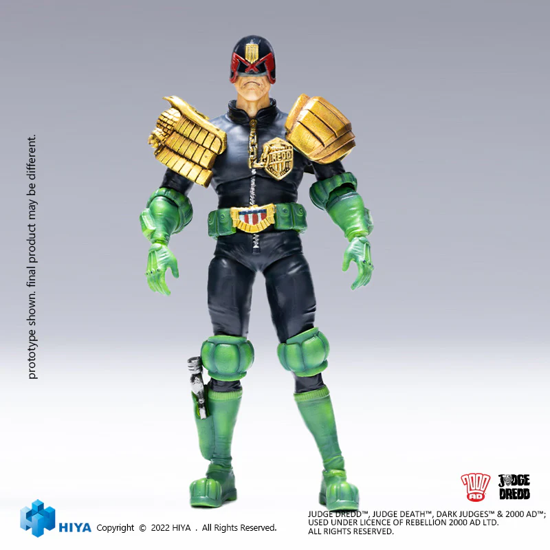 HIYA Exquisite Mini Series 1/18 Scale 4 Inch JUDGE DREDD Judge Dredd  Action Figure - Image 7
