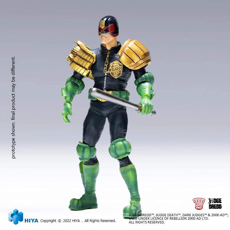 HIYA Exquisite Mini Series 1/18 Scale 4 Inch JUDGE DREDD Judge Dredd  Action Figure - Image 8