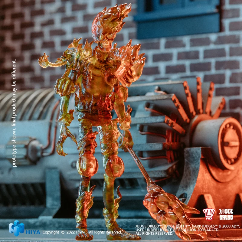 HIYA Exquisite Mini Series 1/18 Scale 4 Inch JUDGE DREDD Judge Fire Action Figure - Image 13