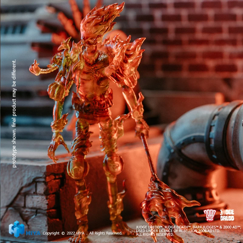 HIYA Exquisite Mini Series 1/18 Scale 4 Inch JUDGE DREDD Judge Fire Action Figure - Image 14