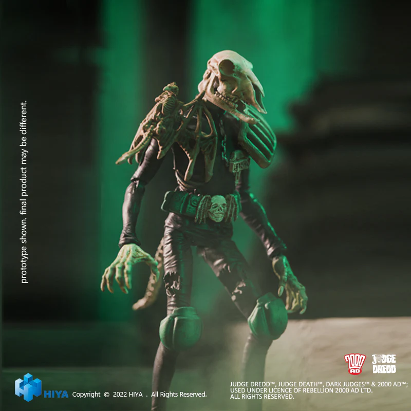 HIYA Exquisite Mini Series 1/18 Scale 4 Inch JUDGE DREDD Judge Mortis Action Figure - Image 5