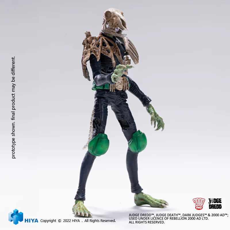 HIYA Exquisite Mini Series 1/18 Scale 4 Inch JUDGE DREDD Judge Mortis Action Figure - Image 6