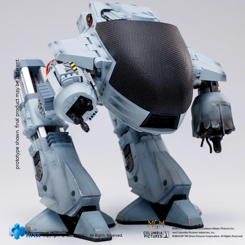 HIYA Exquisite Mini Series 1/18 Scale 4 Inch ROBOCOP 1 - battle damage ED209 With Sound Action Figure - Image 8